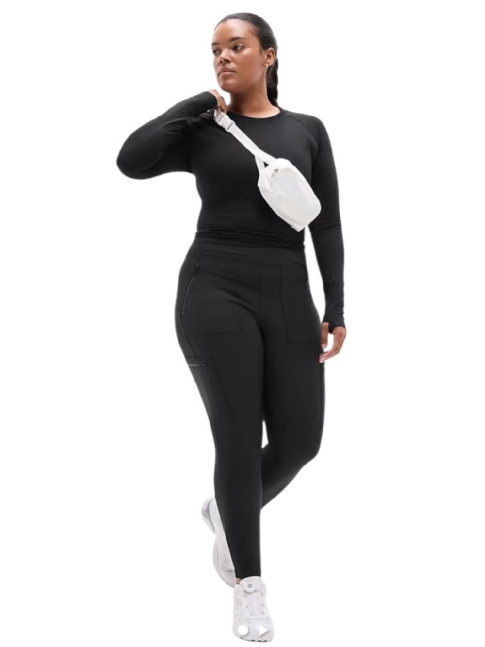 Athleta Plus Size Headlands Hybrid High Rise Cargo Legging